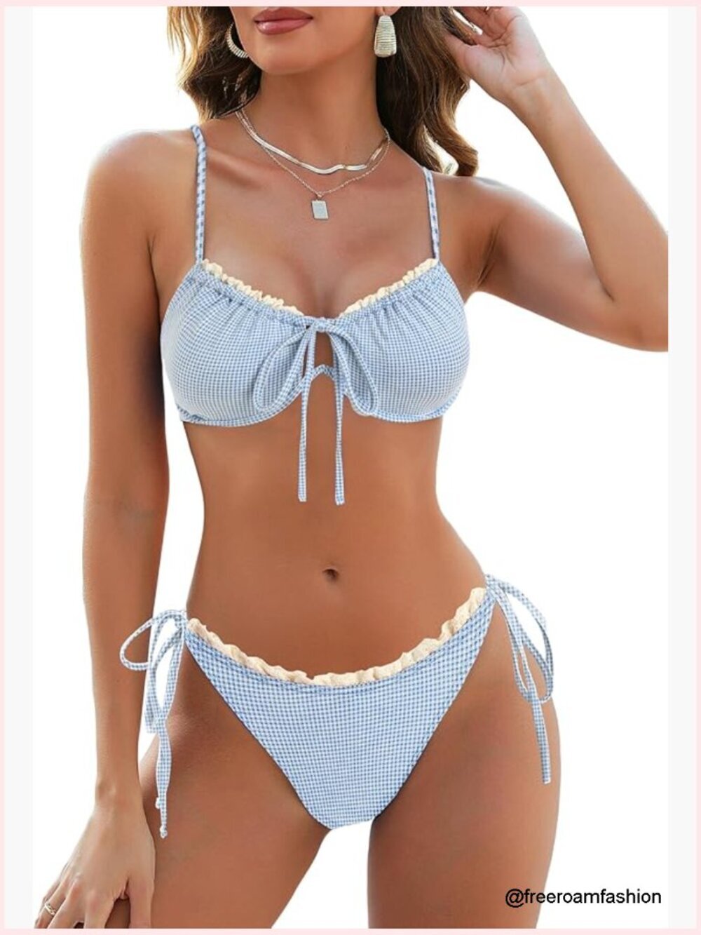 Women High Cut Bikini Set String Sexy Two Piece Underwire Bathing Suit